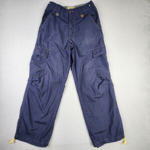Vintage TRANS NINE Pants 26x30 (26x28) Cargo Baggy Paratrooper Skater Raver Y2K